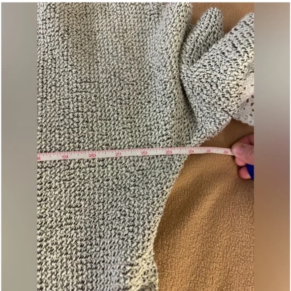 Anthropologie Sweater With Lace Details Coastal Grandma - Picture 8 of 9